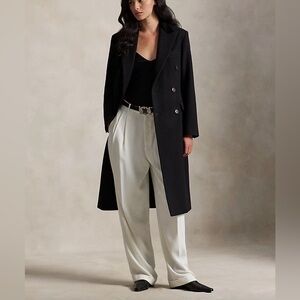 Lauren Ralph Lauren Classic Wool Blend Coat Black Size 6P